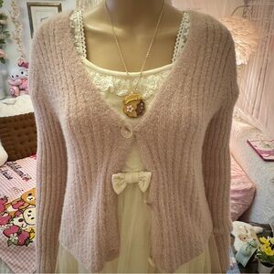 sincerely jules fluffy sweater dusty pink size M women’s